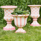 Rosy Stripe Urn by MacKenzie-Childs / Special Order