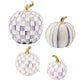 All Violet Check Pumpkins Set by MacKenzie-Childs