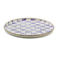 Violet Check Round Tray MacKenzie-Childs