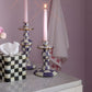 Voilet Check Small Candlestick by MacKenzie-Childs