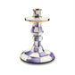 Voilet Check Small Candlestick by MacKenzie-Childs