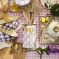 Violet Check Utensil Holder
