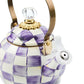 Violet Check Whistling Tea Kettle by MacKenzie-Childs