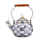 Violet Check Whistling Tea Kettle by MacKenzie-Childs