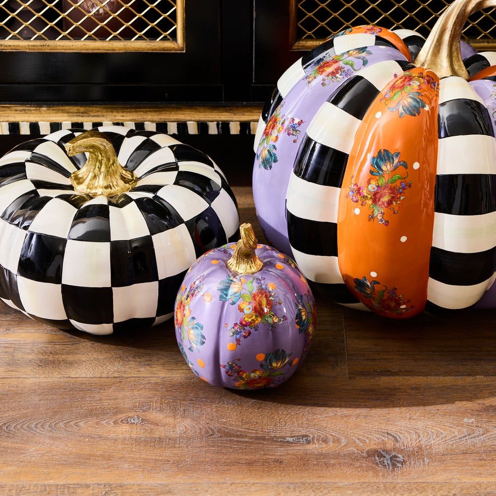 Violet Flower Market Small Pumpkin by MacKenzie - Childs - |VESIMI Design|