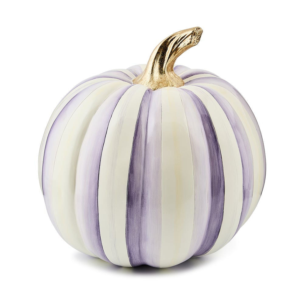 Violet Stripe Medium Pumpkin by MacKenzie-Childs