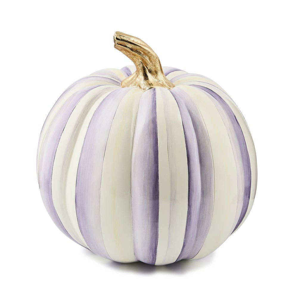 Violet Stripe Medium Pumpkin by MacKenzie-Childs