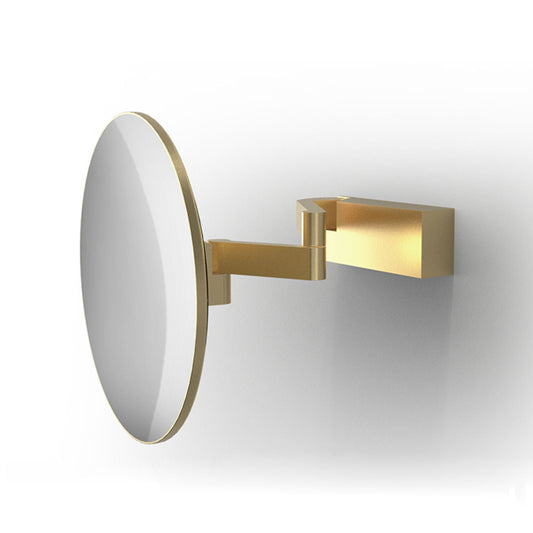 VISION Matt Gold Wall - mounted Cosmetic Mirror by Decor Walther - |VESIMI Design|