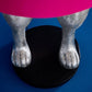 Large Floor Lamp Hiding Rabbit, Silver/Pink