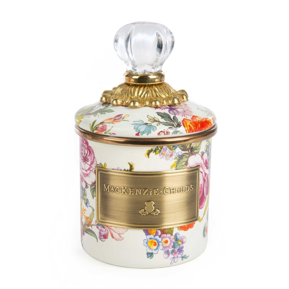 Flower Market Mini Canister - White