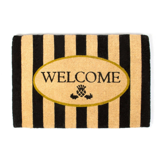 Welcome Awning Stripe Entrance Mat - |VESIMI Design| Luxury Bathrooms and Home Decor