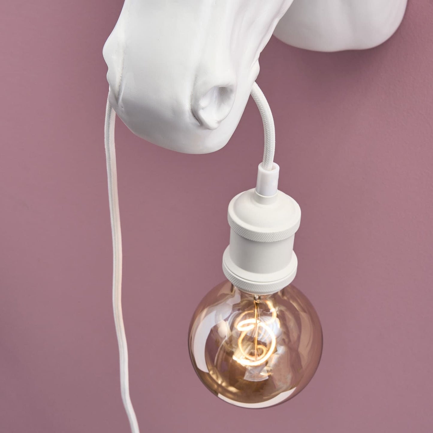 White - Gold Unicorn Elodie Wall Lamp - |VESIMI Design| Luxury Bathrooms and Home Decor