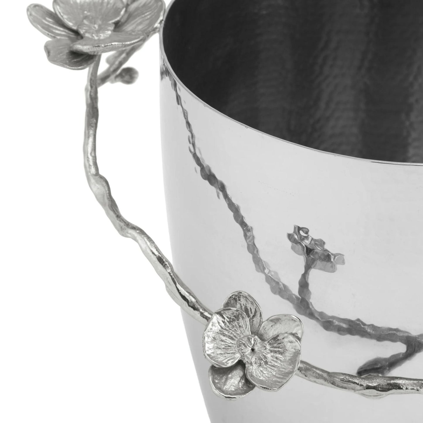 White Orchid Champagne Bucket by Michael Aram