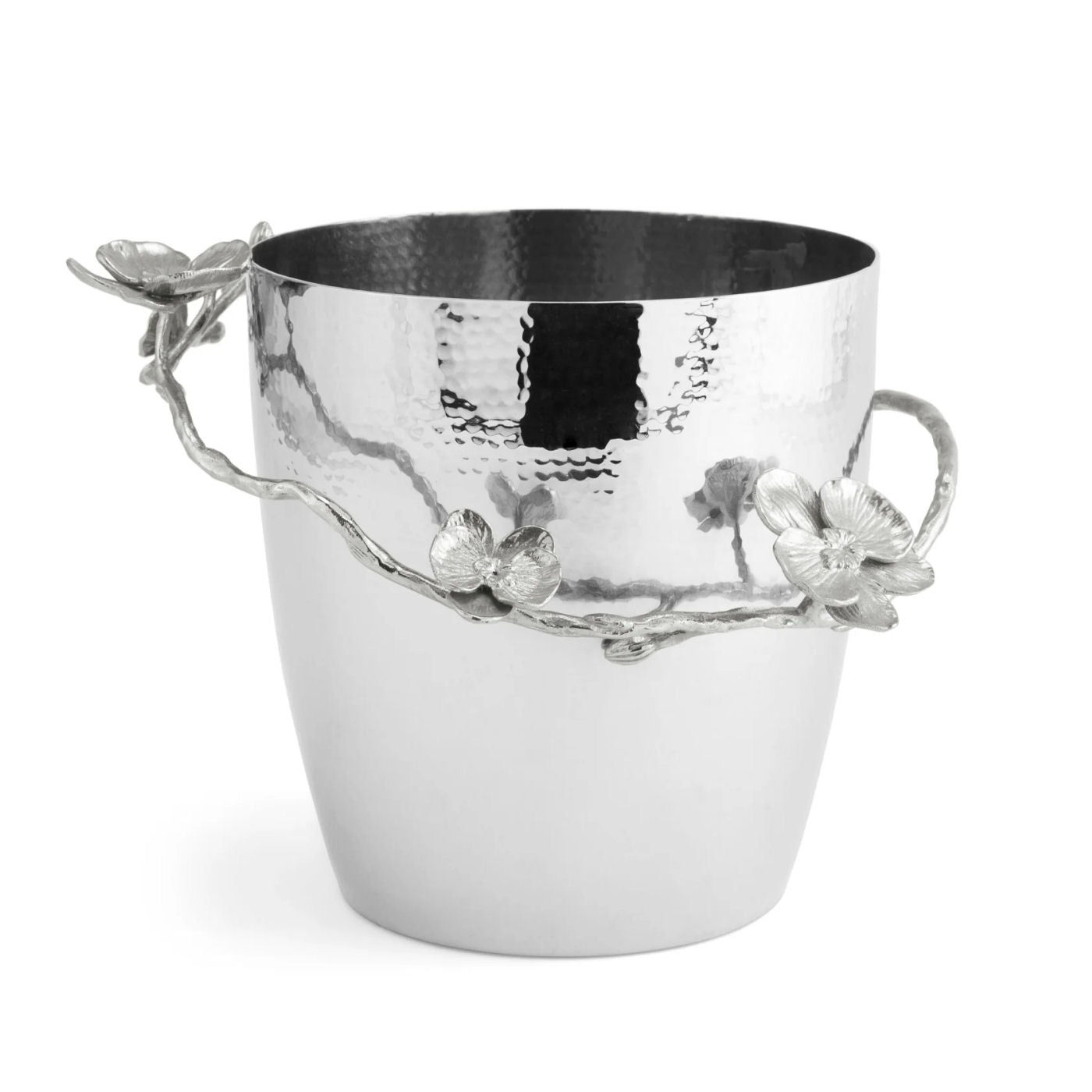White Orchid Champagne Bucket by Michael Aram