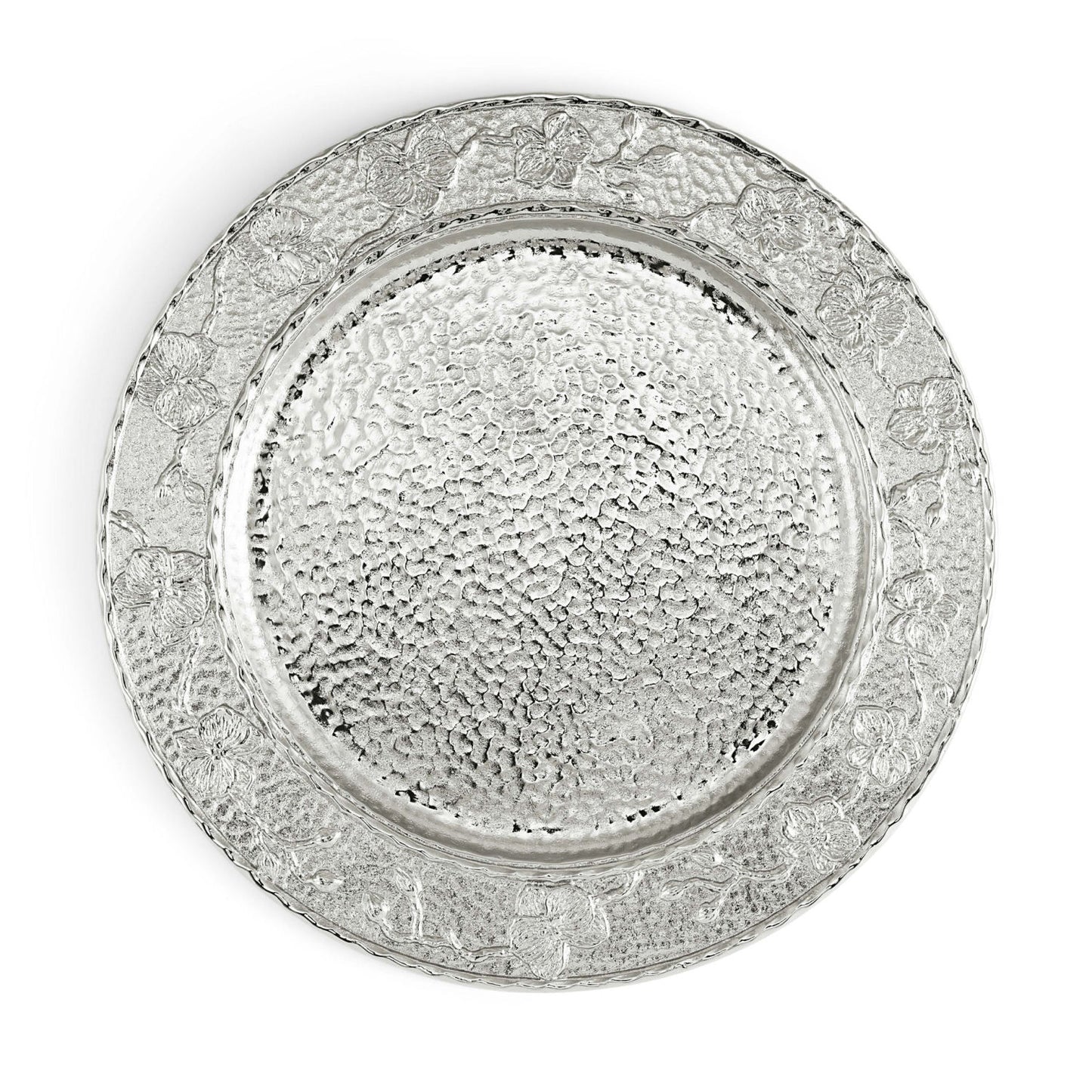 White Orchid Charger Plate by Michael Aram
