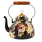 Wild Rose Brown 3 Quart Tea Kettle by MacKenzie-Childs