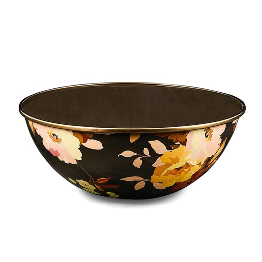 Wild Rose Brown Medium Everyday Bowl MacKenzie-Childs