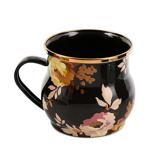 Wild Rose Brown Mug Mackenzie-Childs