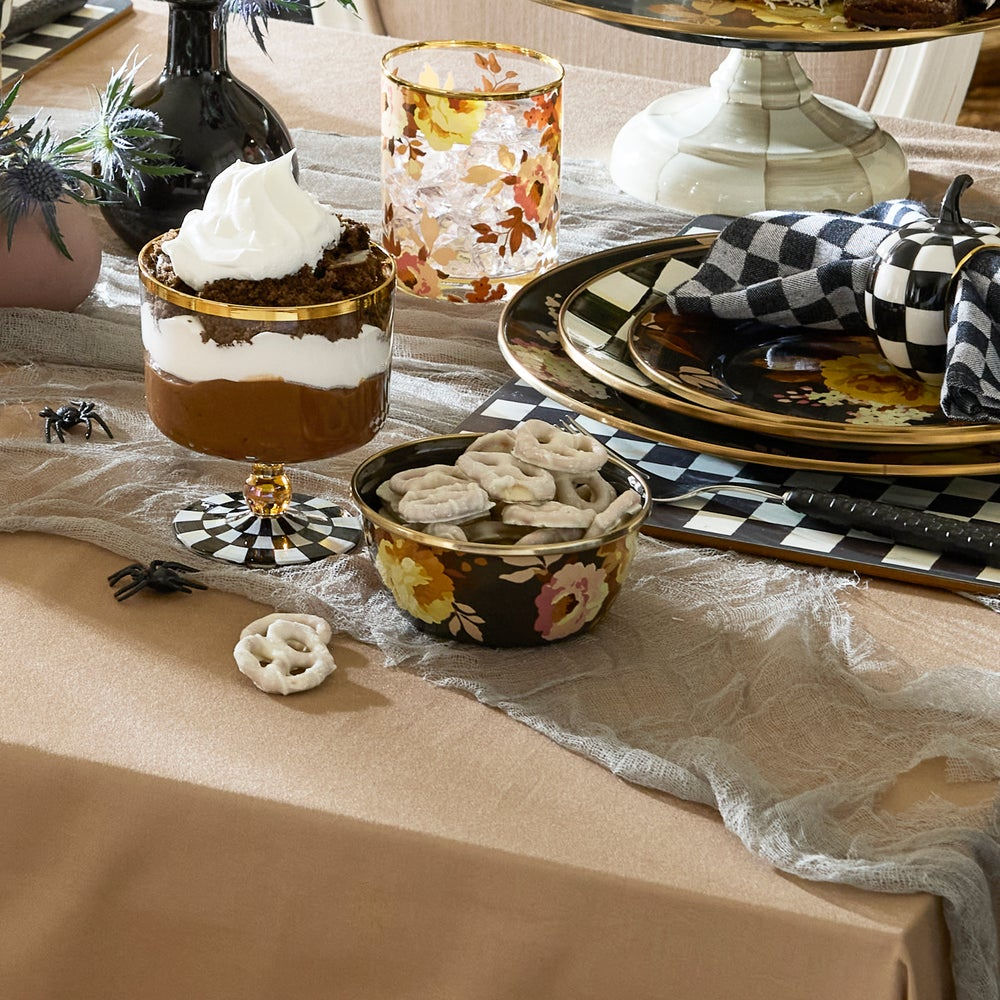 Wild Rose Brown Pinch Bowl by MacKenzie-Childs