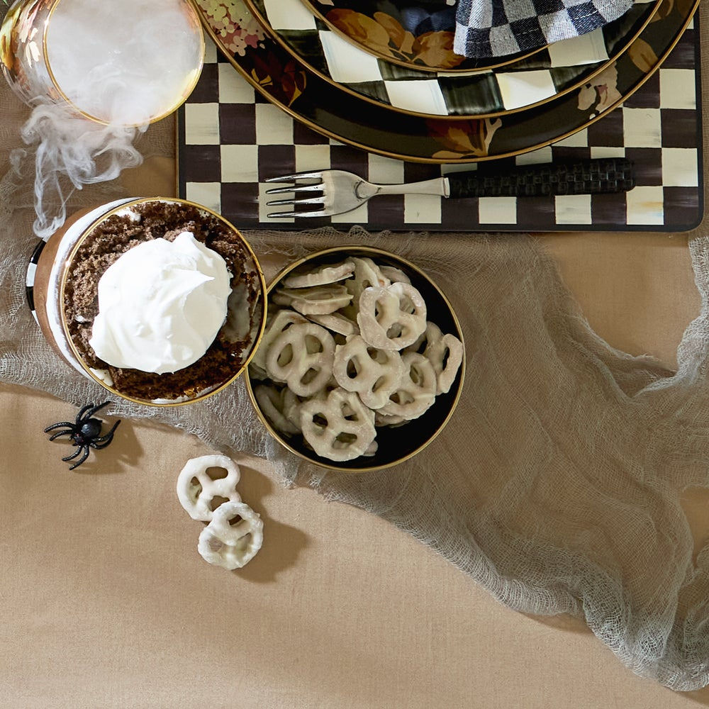 Wild Rose Brown Pinch Bowl by MacKenzie-Childs