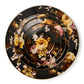 Mackenzie-Childs Wild Rose Brown Serving Platter