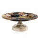 Wild Rose Brown Small Pedestal Platter by MacKenzie-Childs