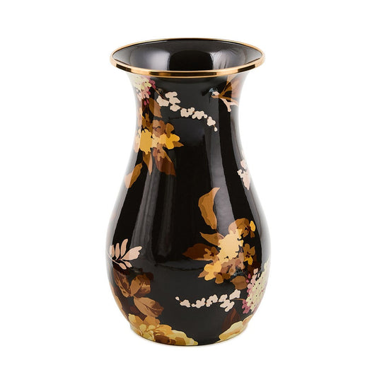 Wild Rose Brown Tall Vase by MacKenzie-Childs