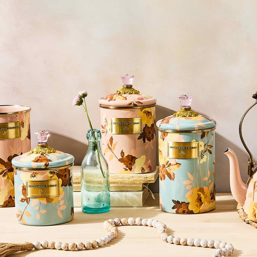 Wild Rose Mauve Medium Canister by MacKenzie-Childs