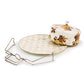 Wild Rose White Cake Carrier MacKenzie-Childs
