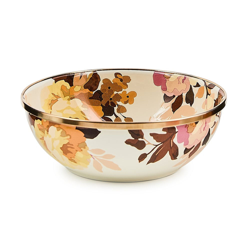 Wild Rose White Everyday Bowl by MacKenzie-Childs