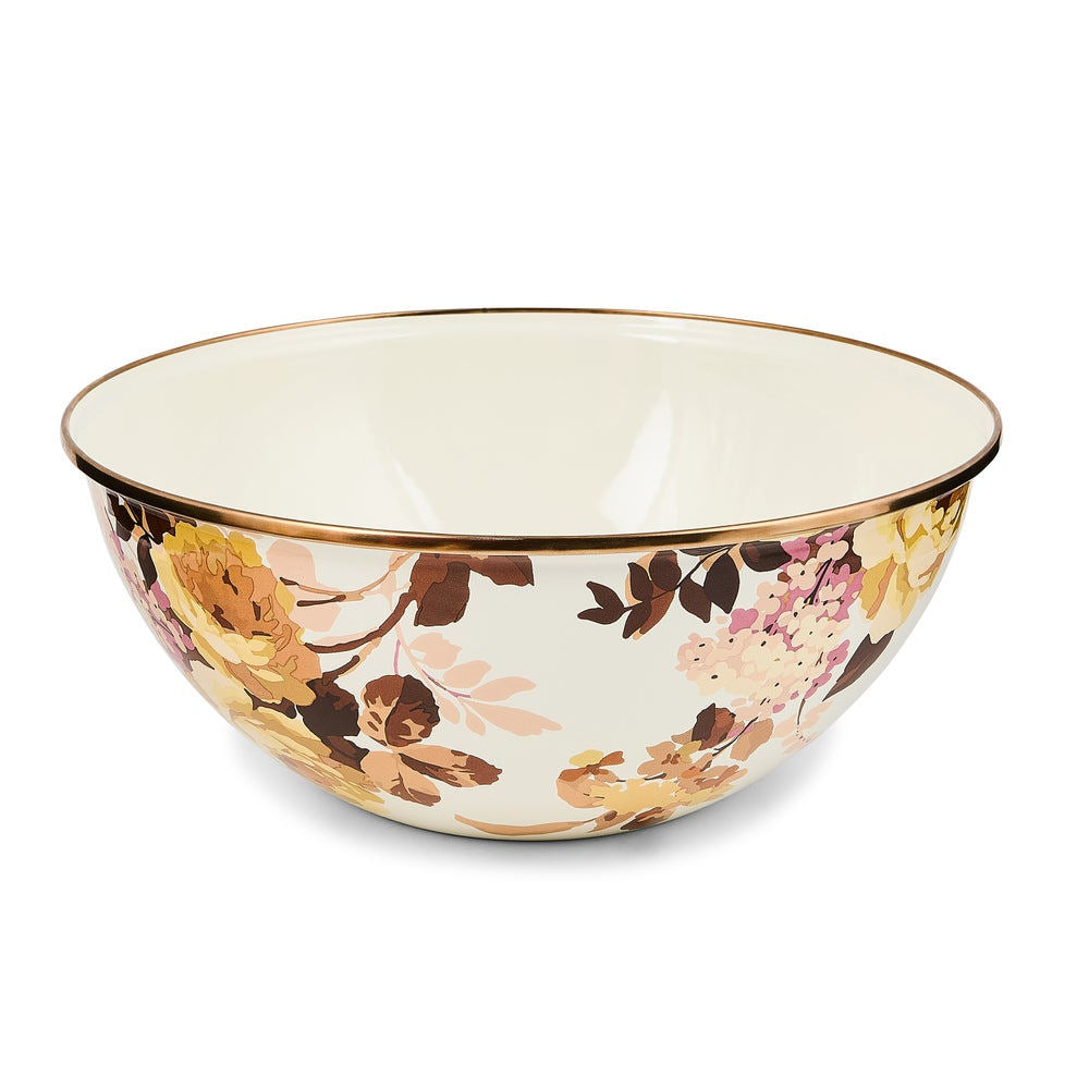 Wild Rose White Large Everyday Bowl MacKenzie-Childs