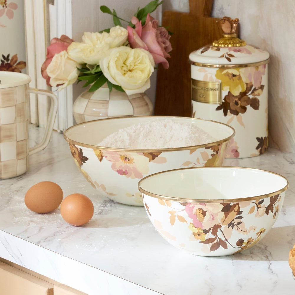 Wild Rose White Small Canister