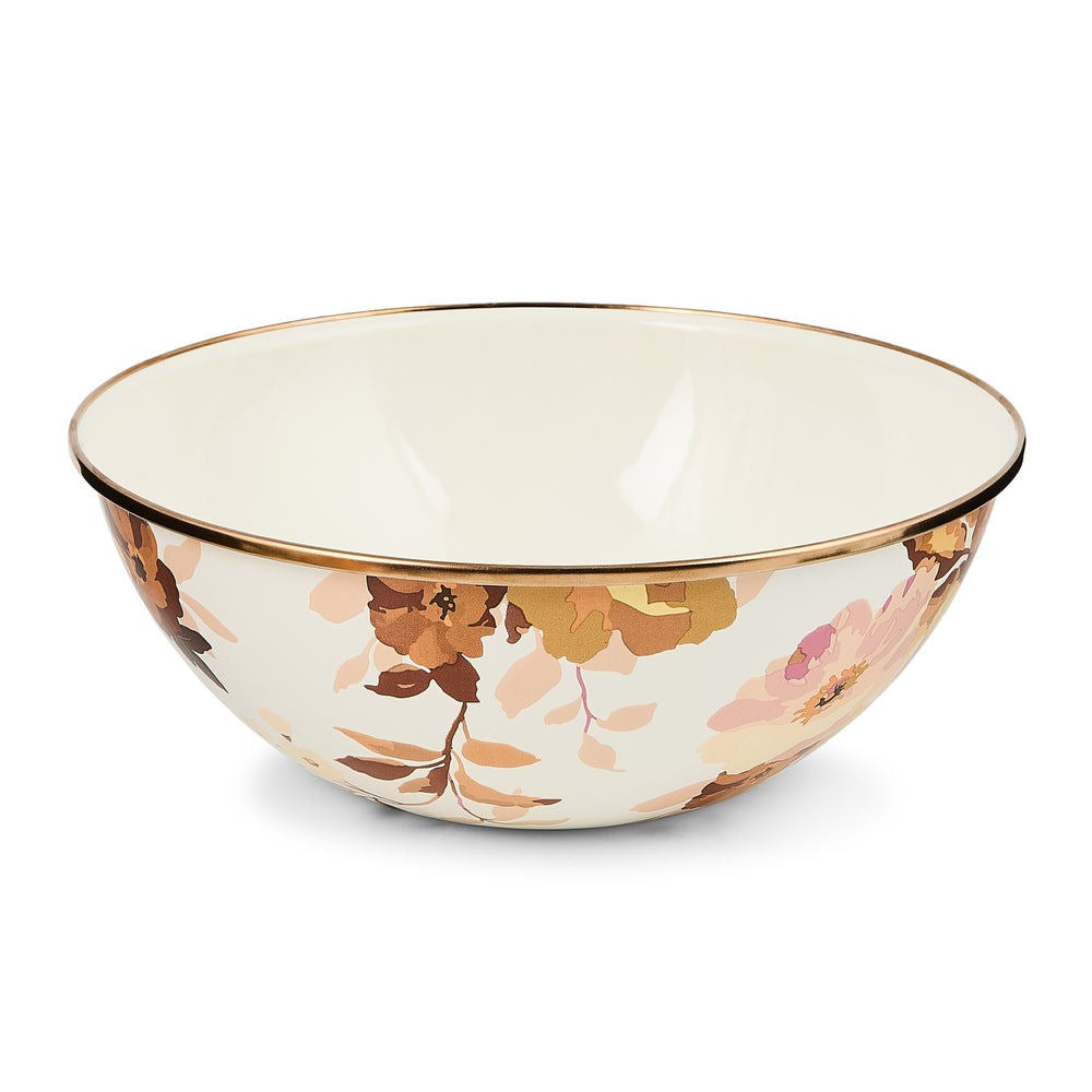 Wild Rose White Medium Everyday Bowl MacKenzie-Childs