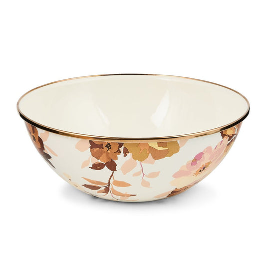 Wild Rose White Medium Everyday Bowl MacKenzie-Childs