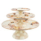 Wild Rose White Mini Pedestal Platter by MacKenzie-Childs