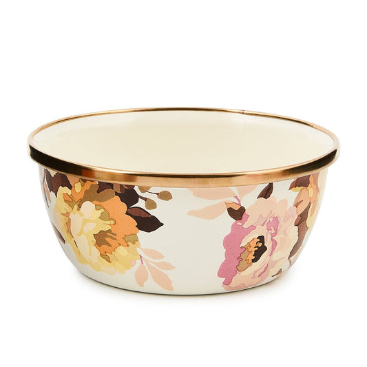 Wild Rose White Pinch Bowl by MacKenzie-Childs