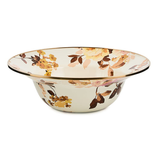 Wild Rose White Serving Bowl by MacKenzie-Childs