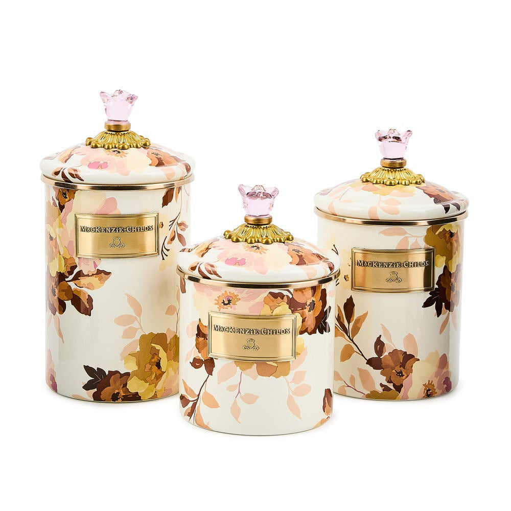 Wild Rose White Small Canister