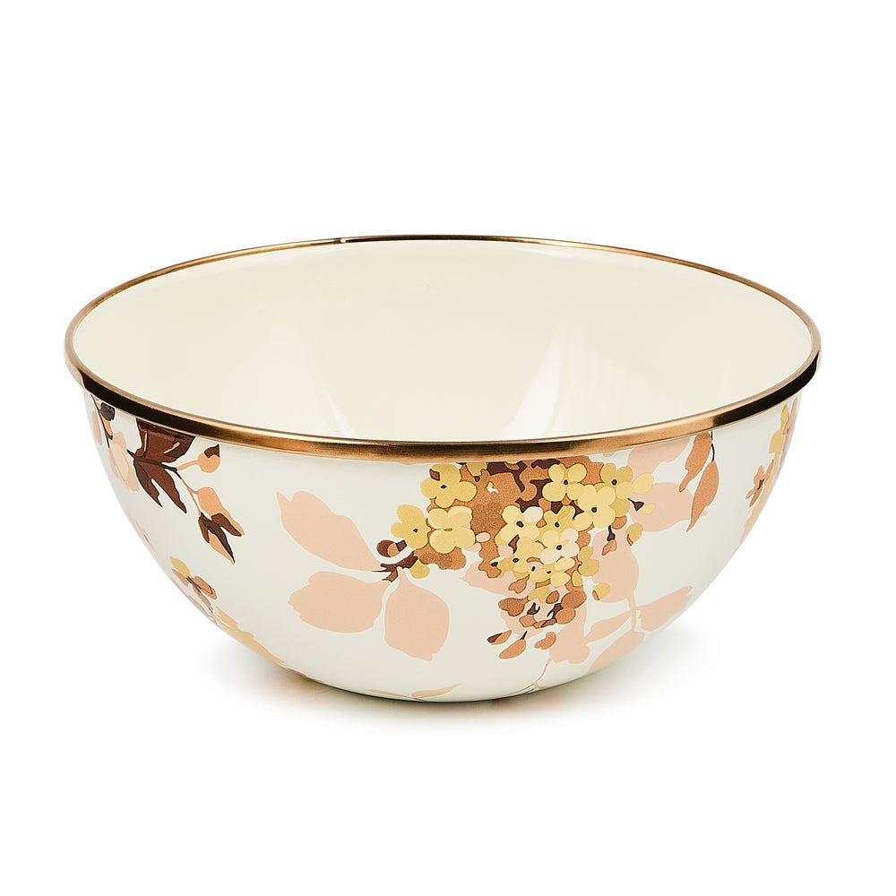 Wild Rose White Small Everyday Bowl MacKenzie-Childs
