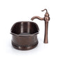 Bathroom Tub Design Copper Sink Combo - Antique Marble Vessel Sink Faucet - |VESIMI Design| Luxury and Rustic bathrooms online