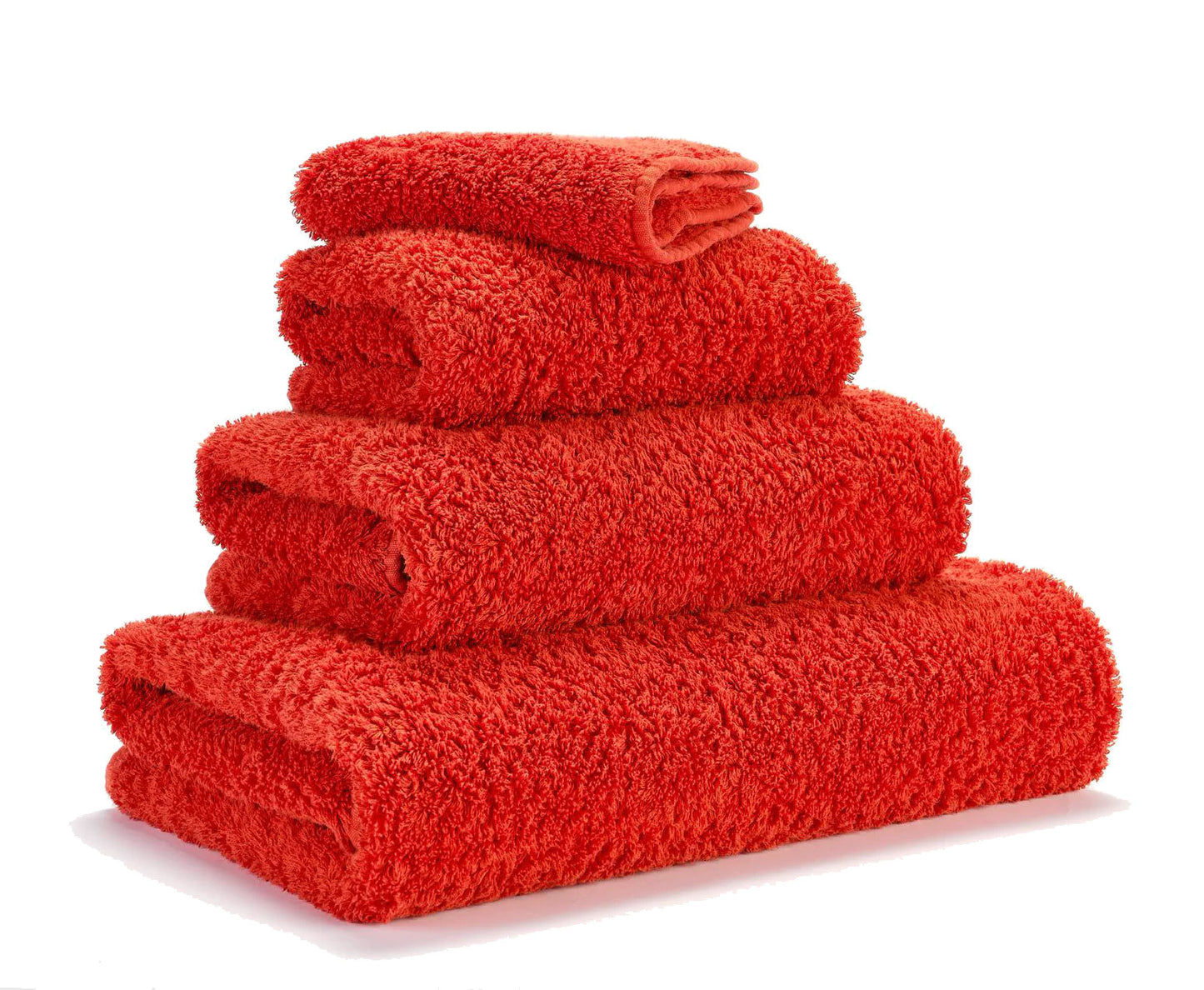 Super Pile Red Luxury Bath Towels by Abyss & Habidecor | 565 Flame
