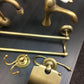 Antique Brass Bathroom Accessories - Double Towel Rack Holder Provence II. - |VESIMI Design| Luxury and Rustic bathrooms online
