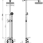 Antique Brass Industrial Water Pipes Design Shower Set - |VESIMI Design|