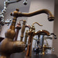 Antique Brass Provence Kitchen Faucet - |VESIMI Design| Luxury and Rustic bathrooms online