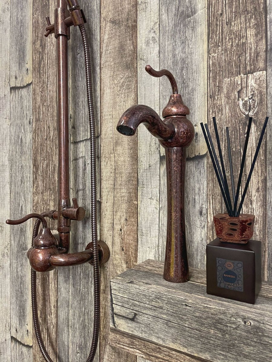 Unlacquered Solid Antique Brass Bathroom Accessories Set –, VESIMI Design