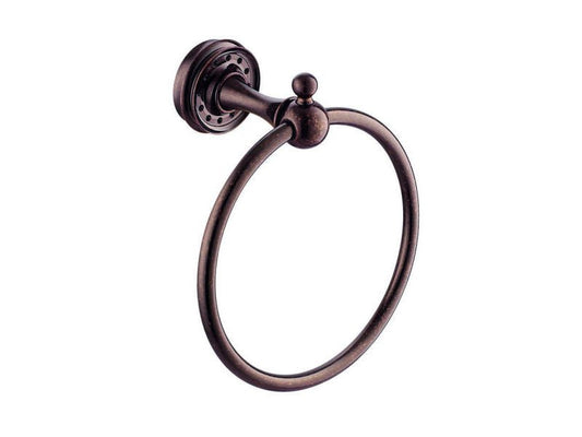 Antique Marble Copper Towel Ring - |VESIMI Design| Luxury and Rustic bathrooms online