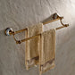Antique Rustic Style Bathroom Accessories Towel Bar Double - |VESIMI Design| Luxury and Rustic bathrooms online