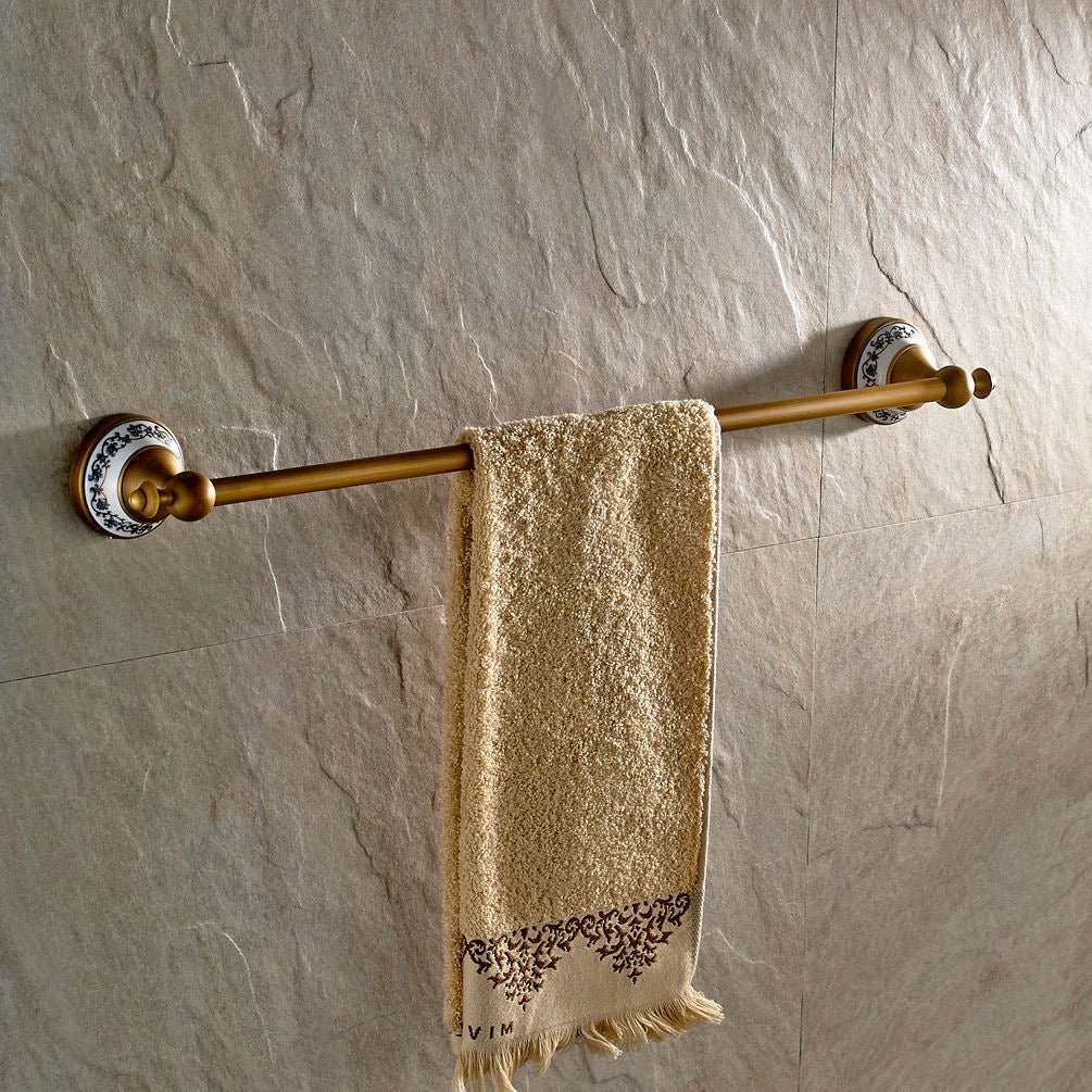 Antique Style Bathroom Accessories Simple Towel Bar - |VESIMI Design| Luxury and Rustic bathrooms online