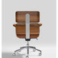 Armadillo Luxury Low Back Chrome Office Armchair / Genuine Italian Leather - |VESIMI Design| Luxury and Rustic bathrooms online