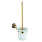 Bamboo Bronze Bathroom Accessories Toilet Brush Holder - |VESIMI Design| Luxury and Rustic bathrooms online